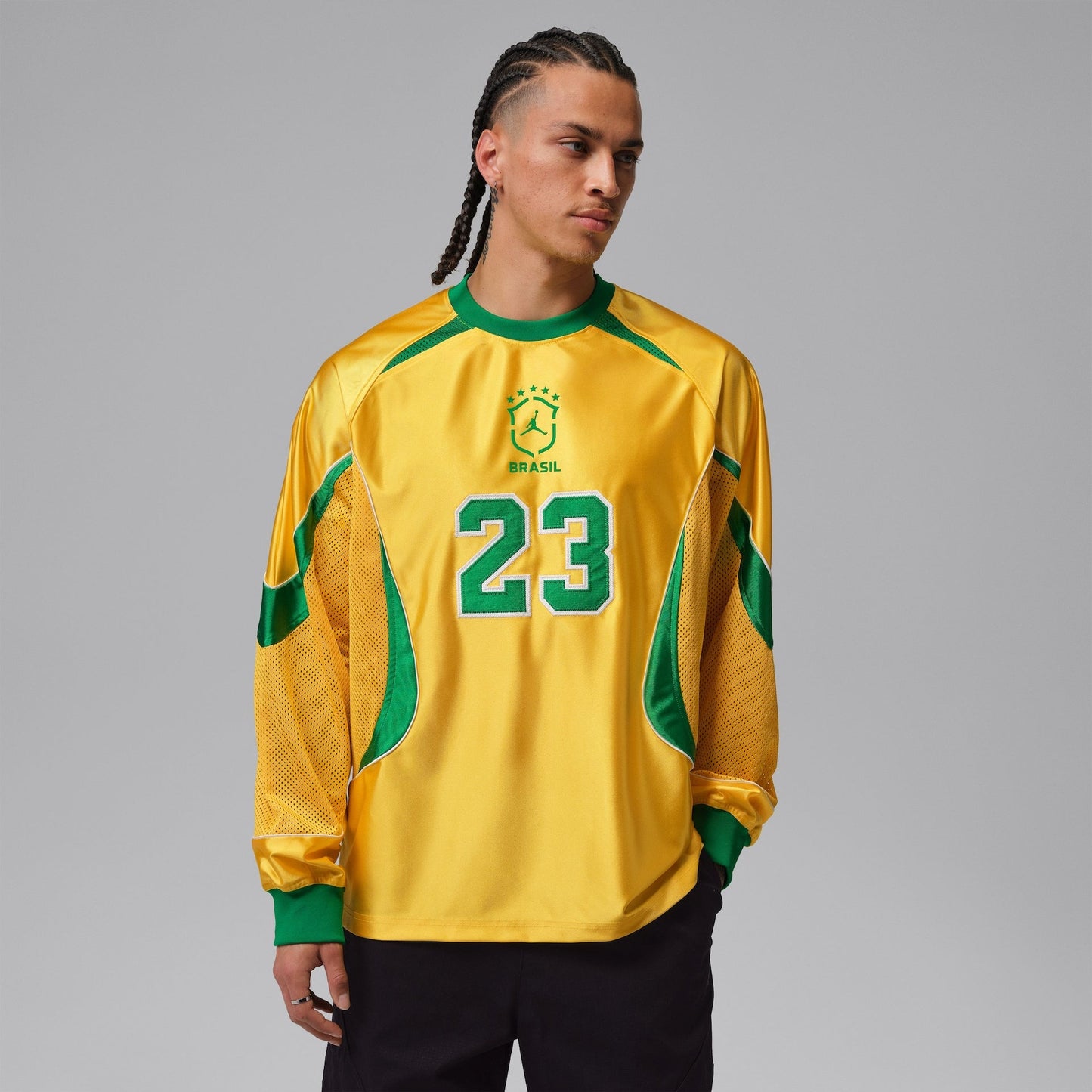 T-Shirt Brazil Jordan Long Sleeve Goalkeeper Men - image 1