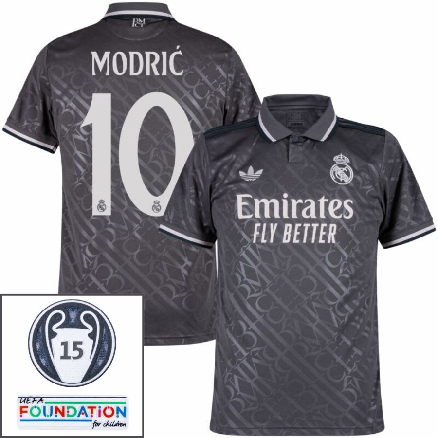 Real Madrid Third Fan Jersey 2024/25 es UCL UEFA Foundation (Official Printing)