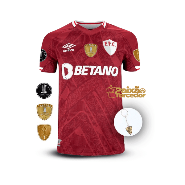 Fluminense Third 2023/24 Patchs Libertadores - Fan Version