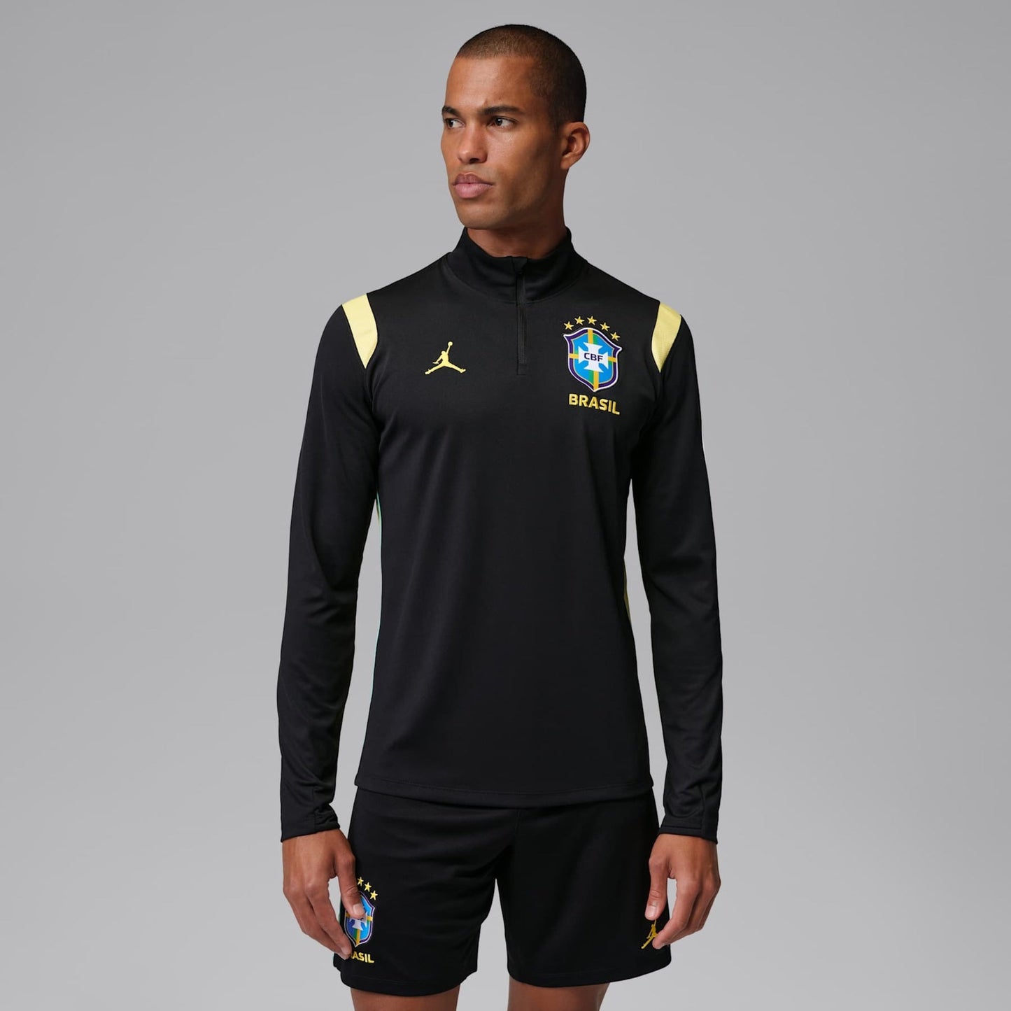 T-Shirt Brazil Jordan Long Sleeve Academy Pro 2026 Training Men - image 1