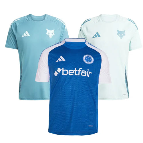 Cruzeiro KIT 3 Jerseys Home, Training 2025