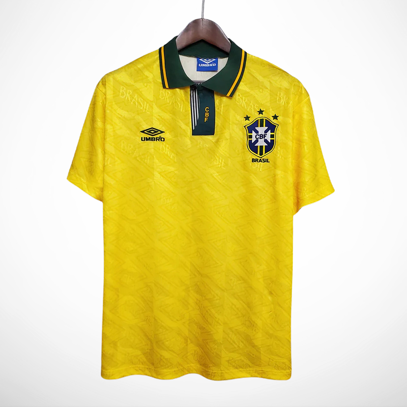 Brazil Home - Retrô 1991/92 Jersey - image 3
