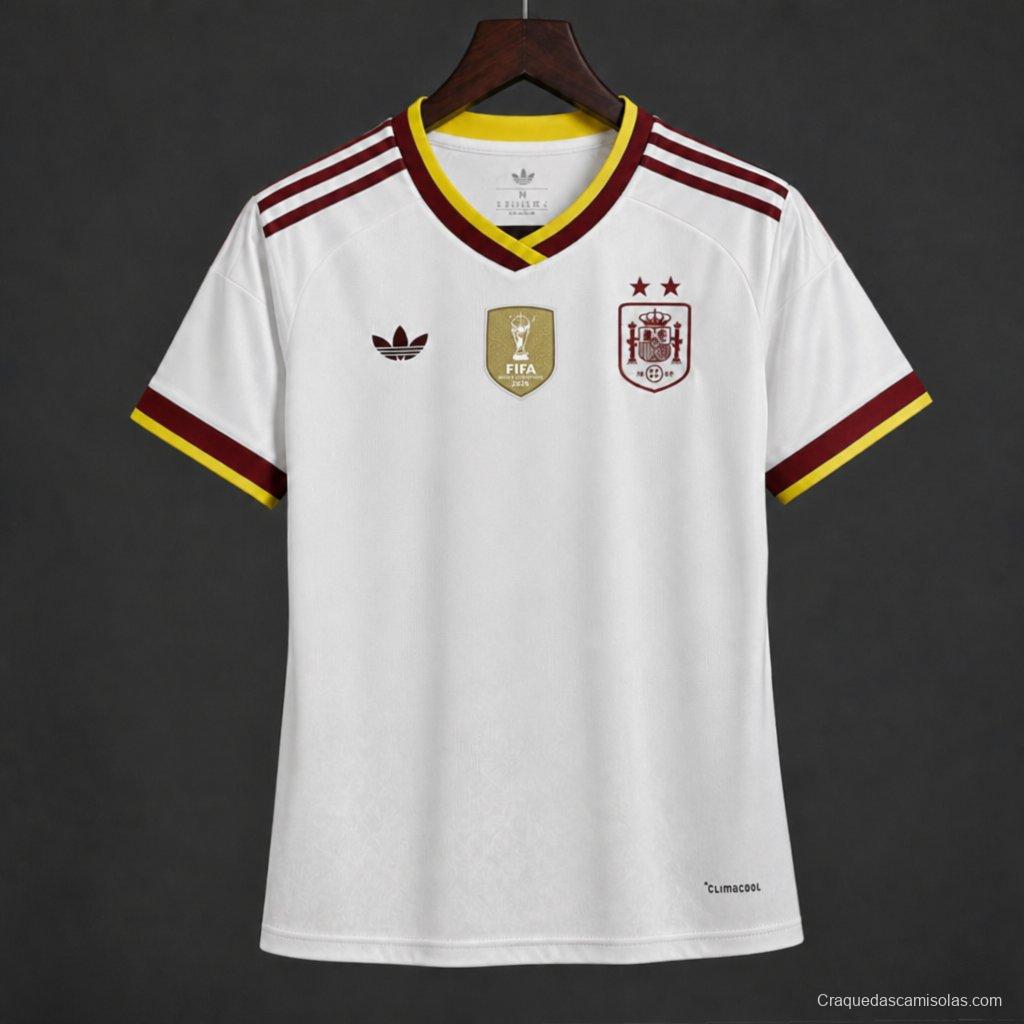 Spain Away World Cup 2026 Women Patch Champions - Fan Version