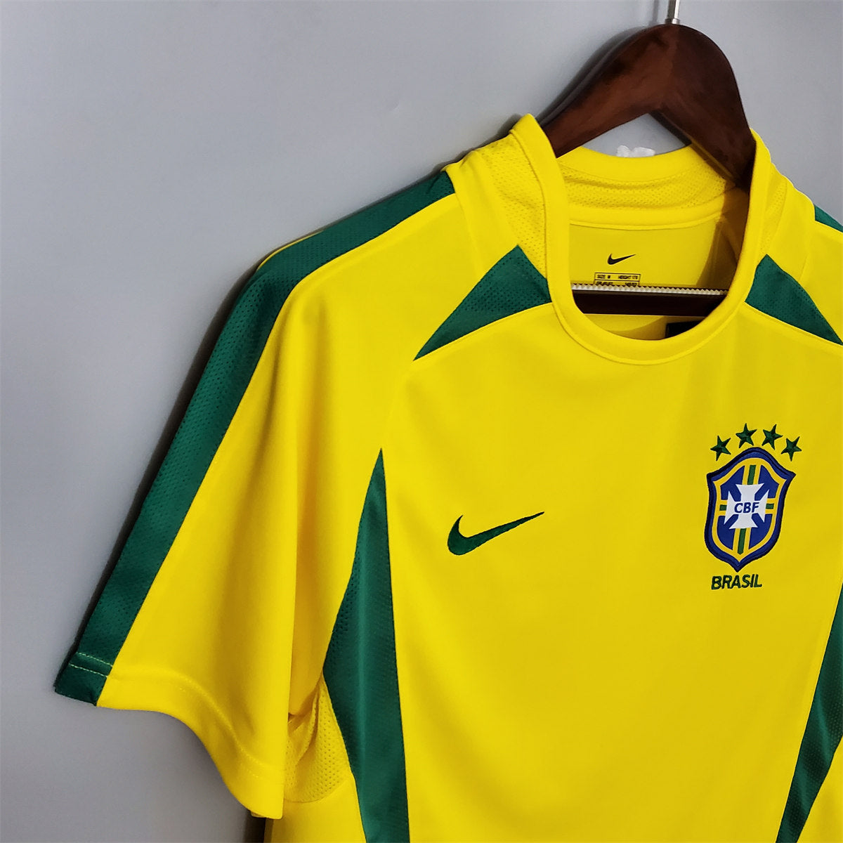 Brazil Home - Retrô 2002 Jersey - image 6