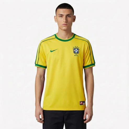 Brazil Home - Retrô 1998 Jersey - image 1