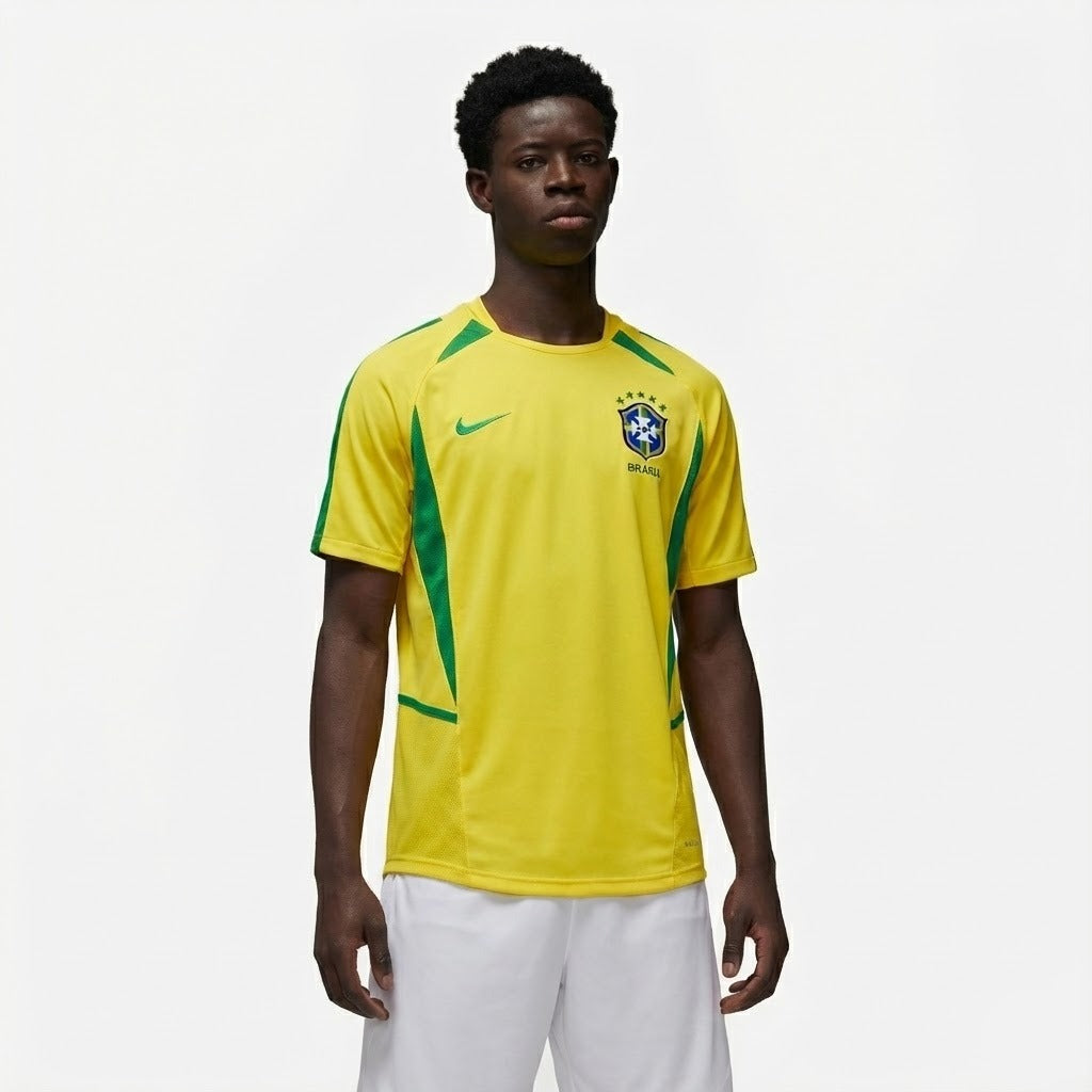 Brazil Home - Retrô 2002 Jersey - image 1