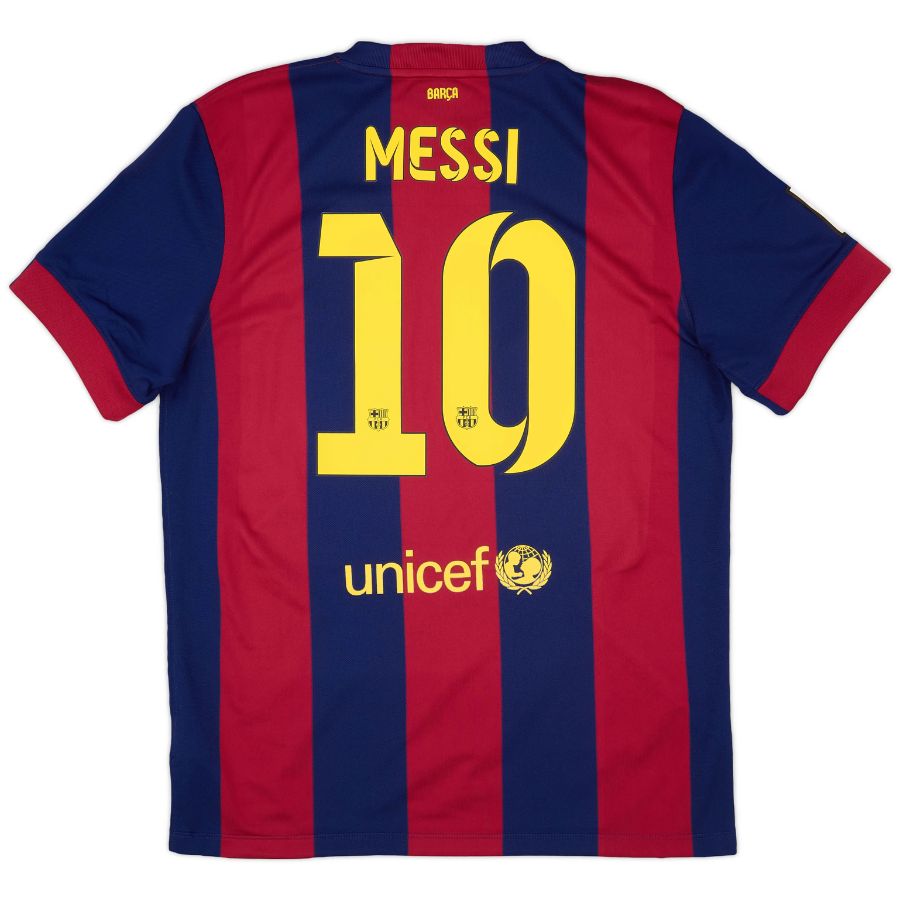Messi #10 Barcelona Home Retro Jersey 2014/15 - image 1