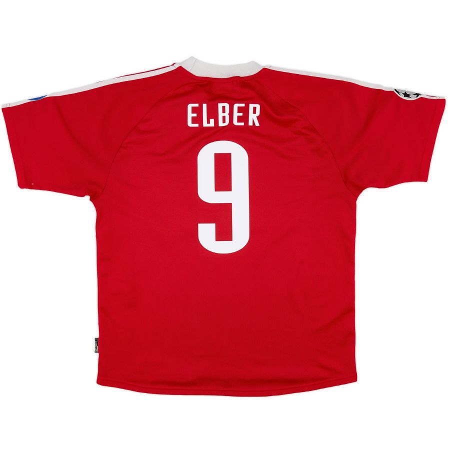 Elber #9 Bayern Munich Home Retro Jersey 2001/02 - image 1