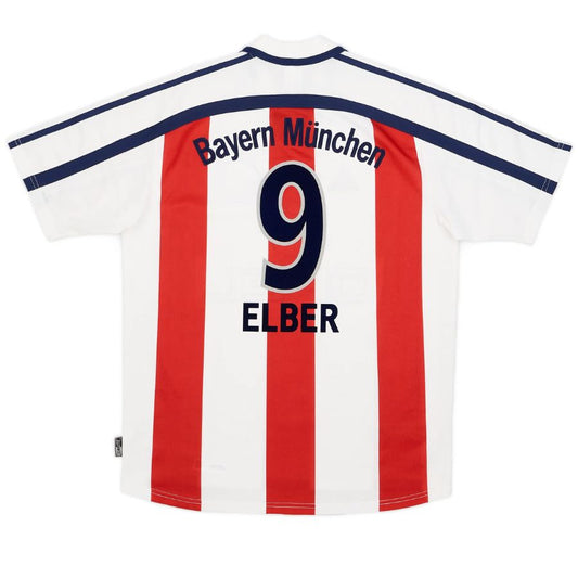 Elber #9 Bayern Munich Away Retro Jersey 2000/01