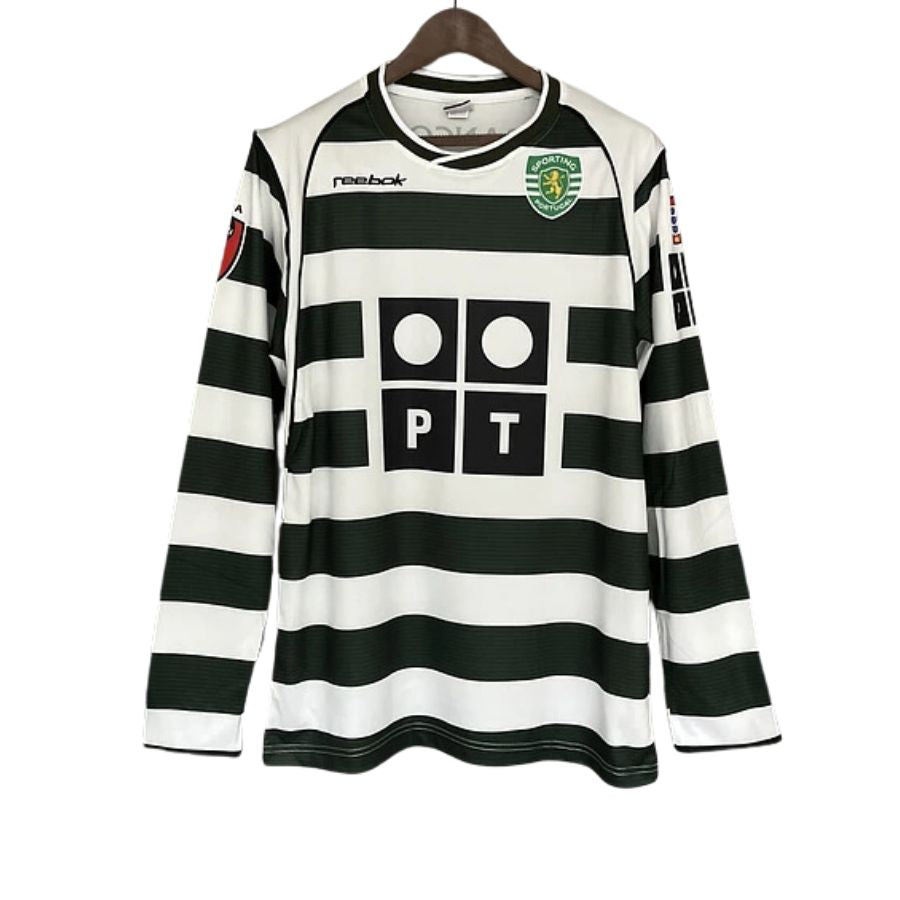 Sporting Home Long Sleeve Retro Jersey 2002/03 - image 1
