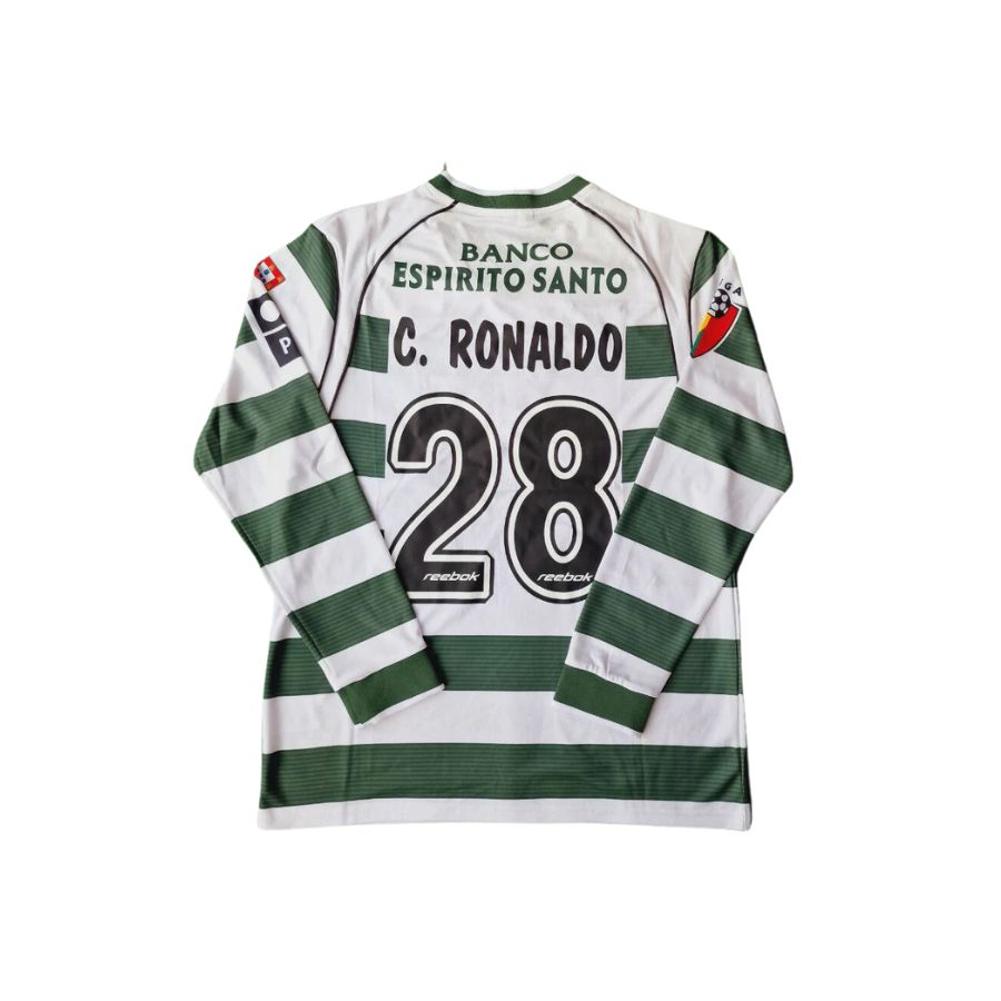 Sporting Home Long Sleeve Retro Jersey 2002/03 - image 2