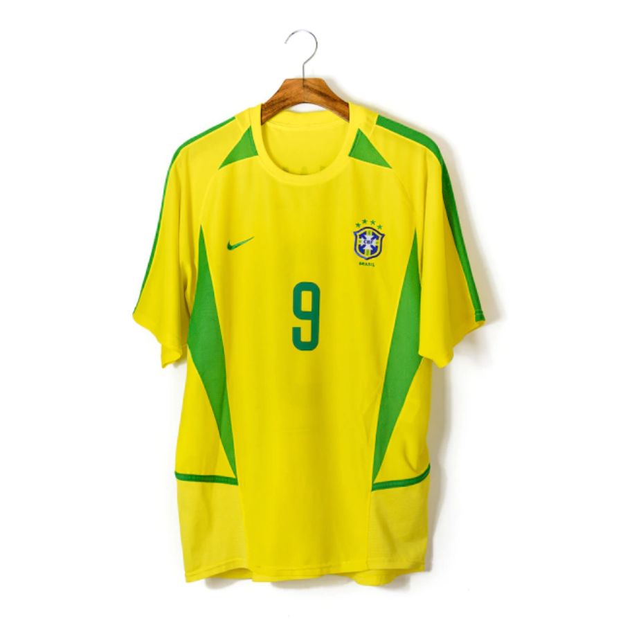 Ronaldo 9 Brazil Home Retro 2002 World Cup Ronaldo Ronaldinho Rivaldo - image 2