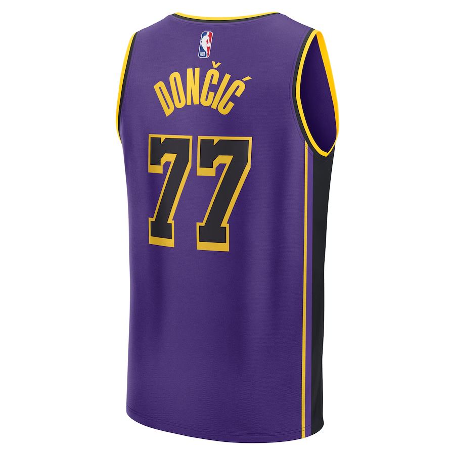 Luka Dončić Los Angeles Lakers Unisex Swingman Jersey - Icon Edition - Purple - image 3