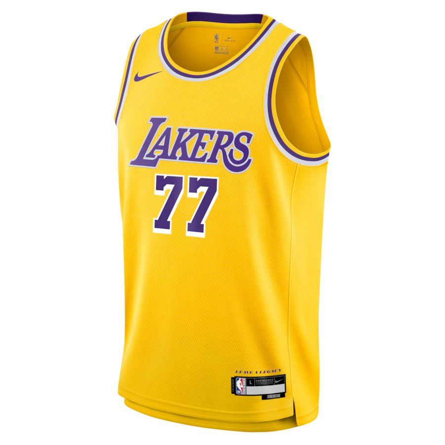 Luka Dončić Los Angeles Lakers Unisex Swingman Jersey - Icon Edition - Gold - image 2