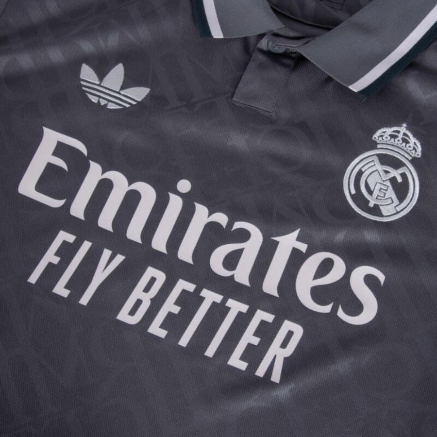 Real Madrid Third Fan Jersey 2024/25 es UCL UEFA Foundation (Official Printing)