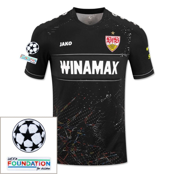 VfB Stuttgart Third Fan Jersey 2024/25 Patches UCL UEFA Foundation (Official Printing)