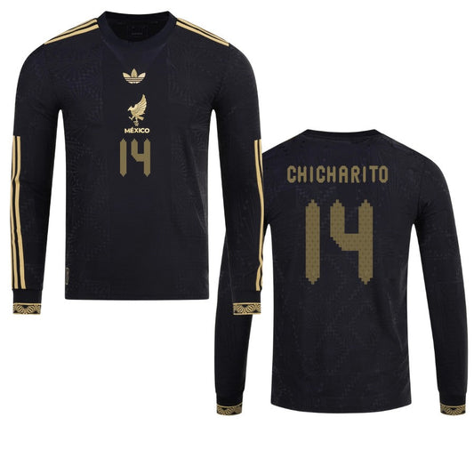 Mexico Chicharito  2025 Special Edition Long Sleeve Authentic Player Third Jersey by ad