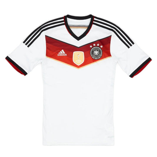 Germany Retro Home 2014 Fan Jersey Patch Winner World Cup 2014