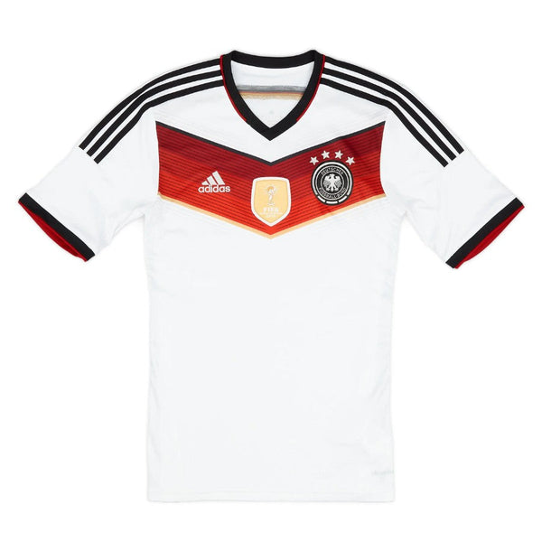 Germany Retro Home 2014 Fan Jersey Patch Winner World Cup 2014