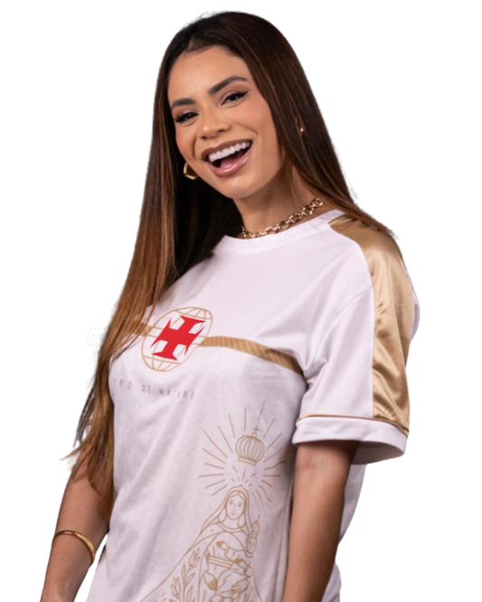 Camisa Feminina Vasco da Gama Cirio de Nazare 2025/26 - Fan Version