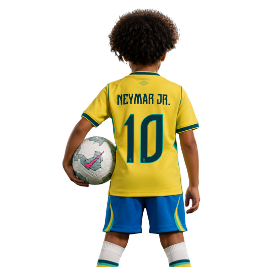 Brazil 2026 Kit Kids Neymar Jr. #10