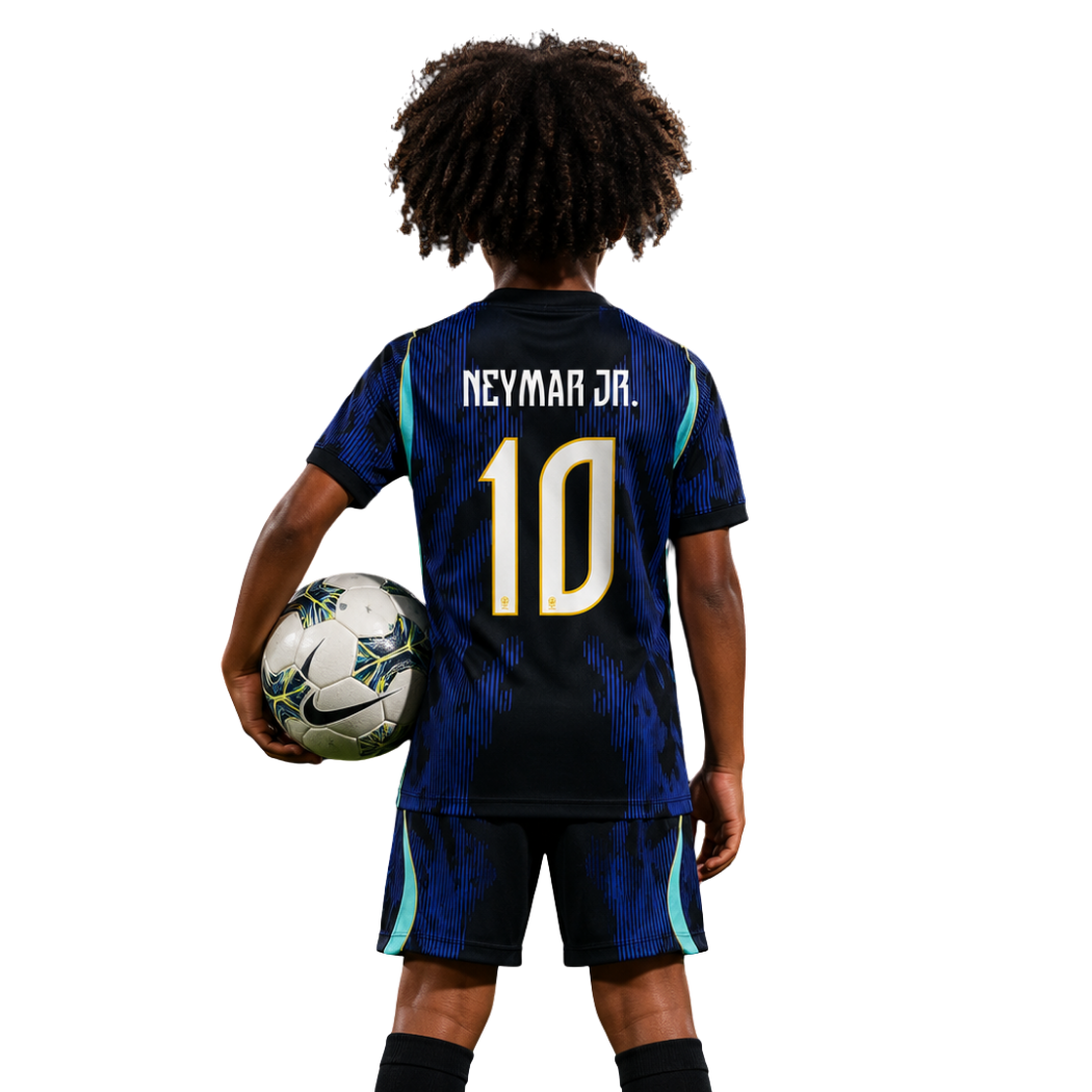 Brazil Away 2026 Neymar Jr. #10 - Kit Kids