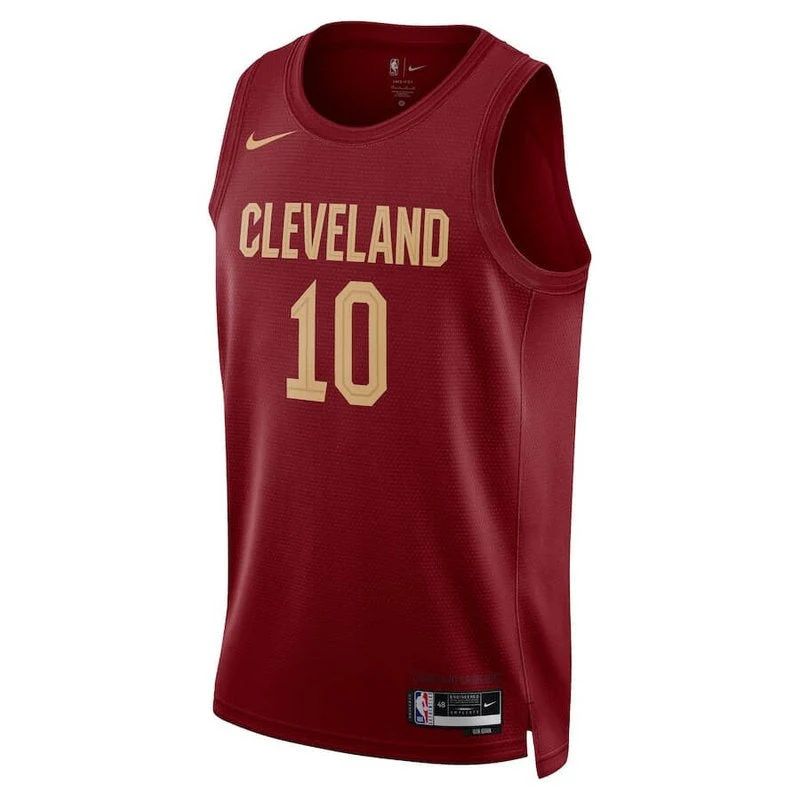 Darius Garland 10 Cleveland Cavaliers 22/23 NBA Jersey Wine - Icon Edition - image 2