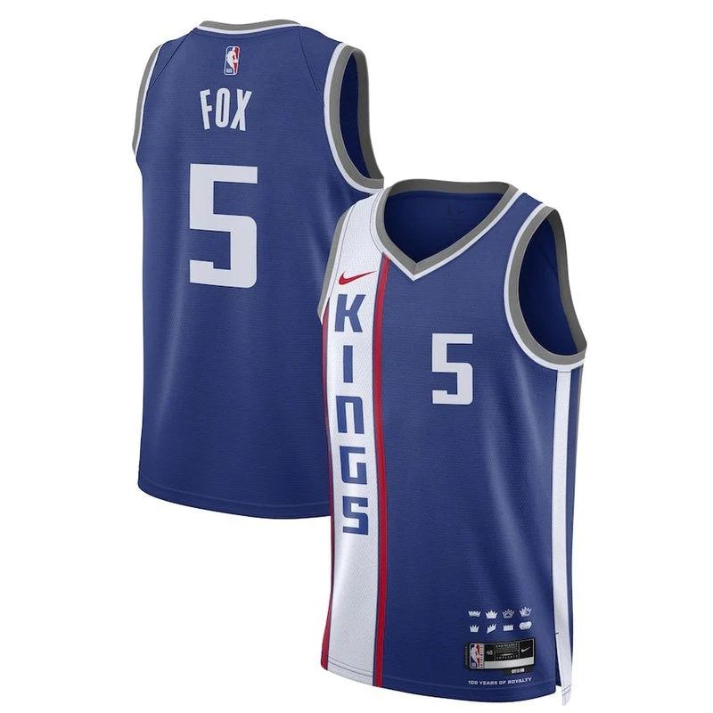 De'Aaron Fox Sacramento Kings Unisex 23/24 NBA Jersey - Blue - City Edition - image 1