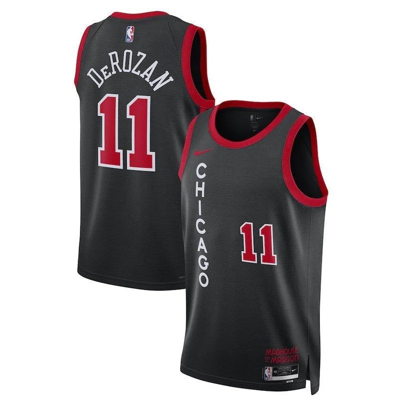 DeMar DeRozan Chicago Bulls Unisex 23/24 NBA Jersey - Black - City Edition - image 1