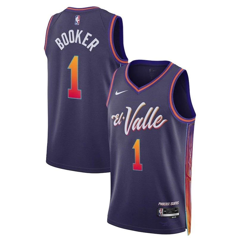 Devin Booker Phoenix Suns Unisex 23/24 NBA Jersey - Purple - City Edition - image 1