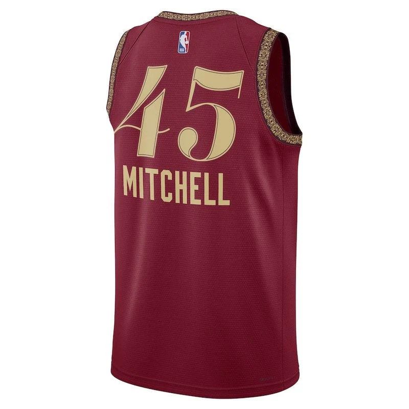 Donovan Mitchell Cleveland Cavaliers Unisex 23/24 NBA Jersey - Wine - City Edition - image 3