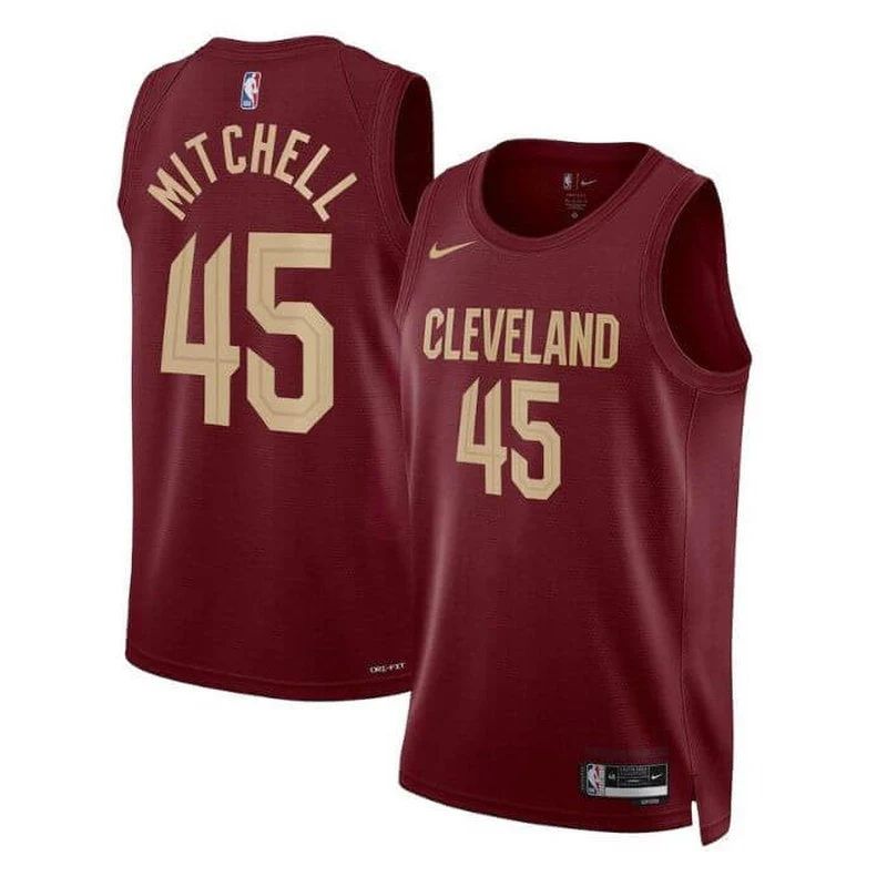 Donovan Mitchell Cleveland Cavaliers Unisex 22/23 NBA Jersey - Burgundy - image 1