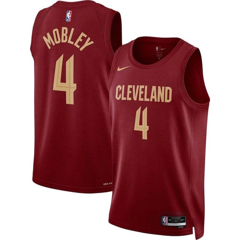 Evan Mobley Cleveland Cavaliers 22/23 NBA Jersey Wine - Icon Edition - image 1