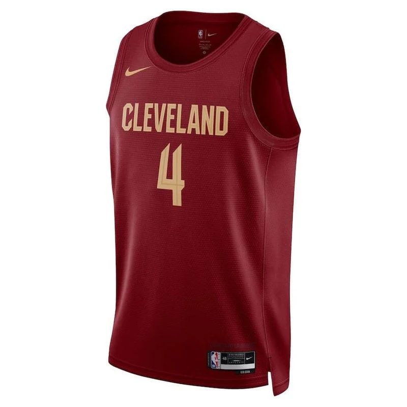 Evan Mobley Cleveland Cavaliers 22/23 NBA Jersey Wine - Icon Edition - image 2