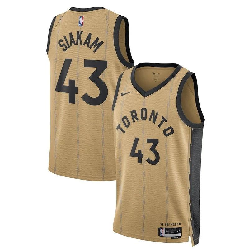 Pascal Siakam Toronto Raptors Unisex 23/24 NBA Jersey - Gold - City Edition - image 1
