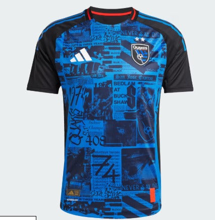 San Jose Earthquakes Home Fan Jersey 2025/26 - image 1