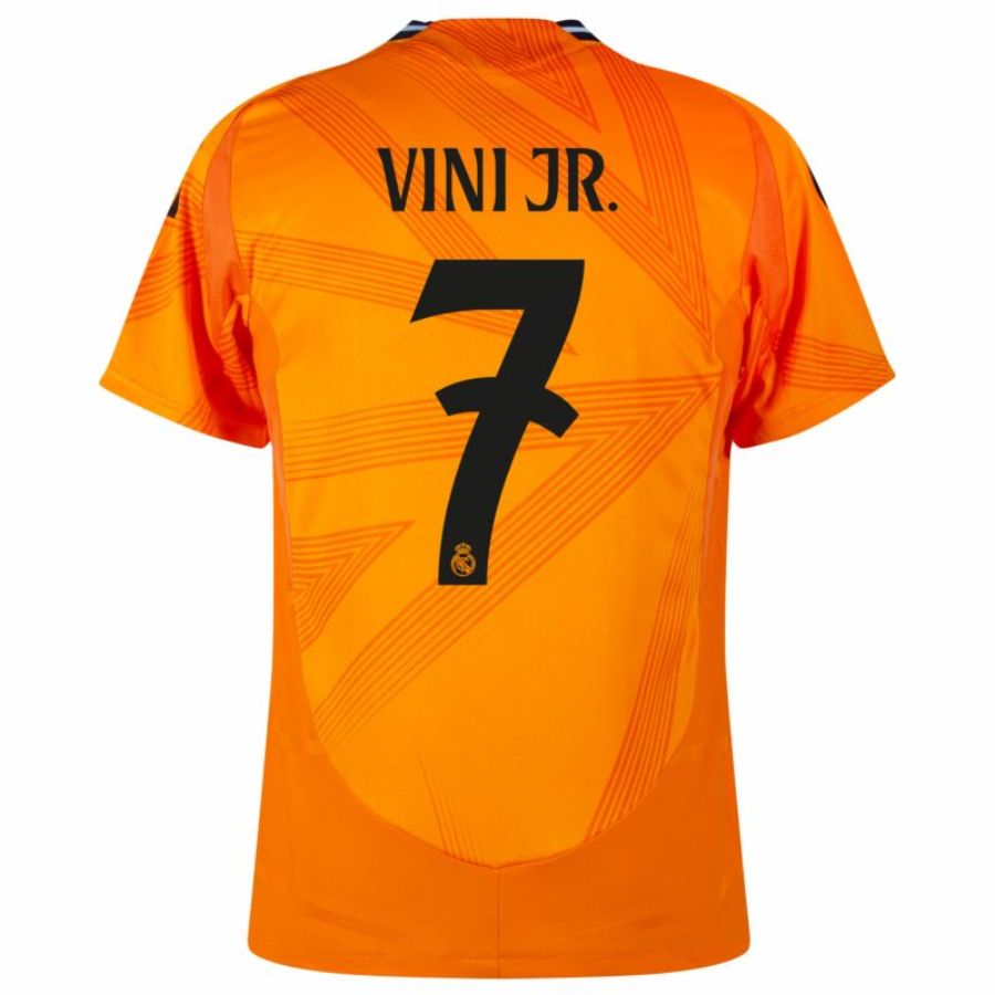 Real Madrid Vini JR. 7 Away Fan Jersey 2024/25 es UCL UEFA Foundation (Official Printing)