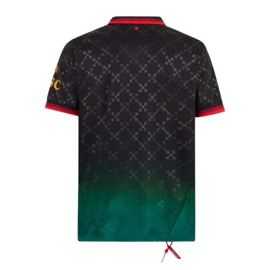AC Milan BLACK JERSEY DIAVOLI X OFF-WHITE Fan Jersey 2025 - image 2