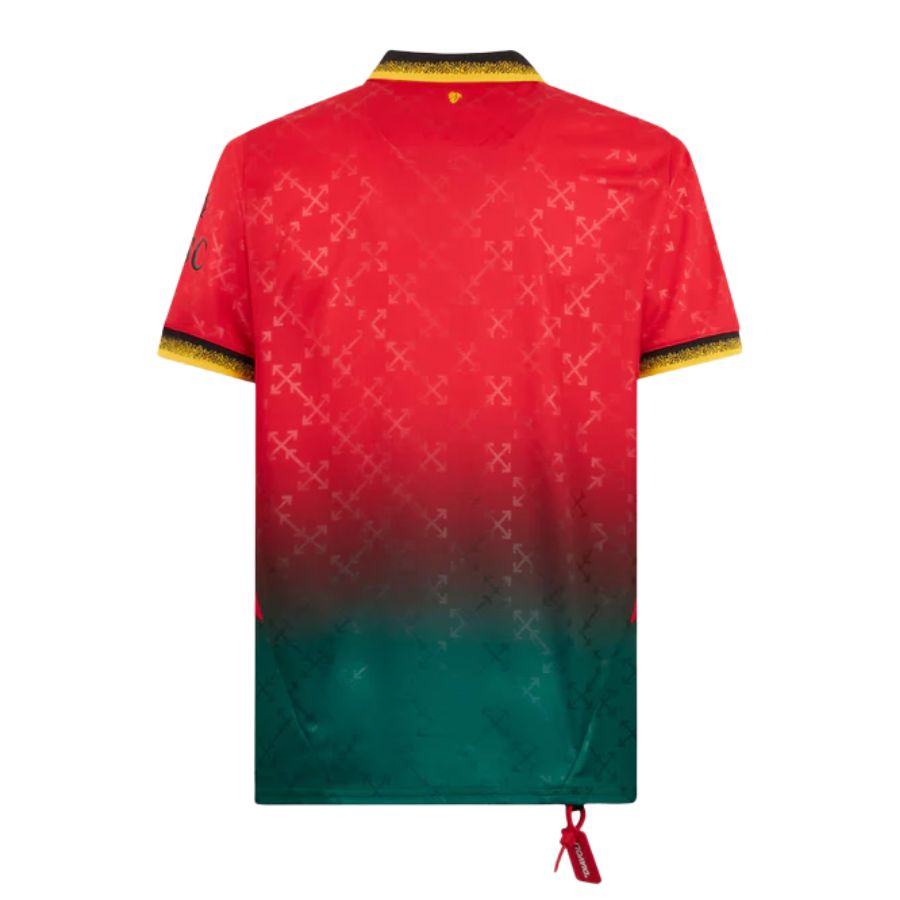 AC Milan RED JERSEY DIAVOLI X OFF-WHITE Fan Jersey 2025 - image 2
