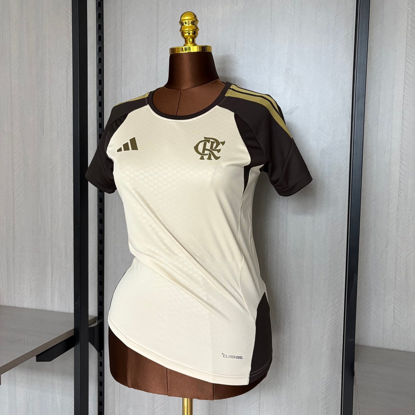 Camisa Feminina Flamengo Treino 2026 Bege - Fan Version - image 4