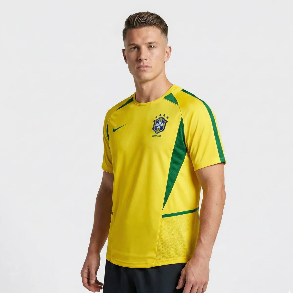 Brazil 2002 I Home Jersey - Retro Version - image 1