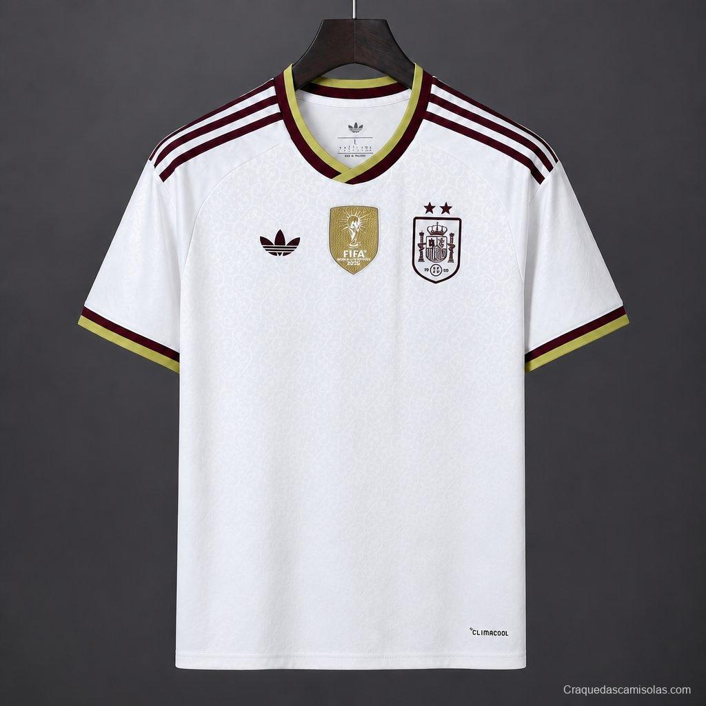 Spain 2026 Away World Cup Patch Champion - Fan Version